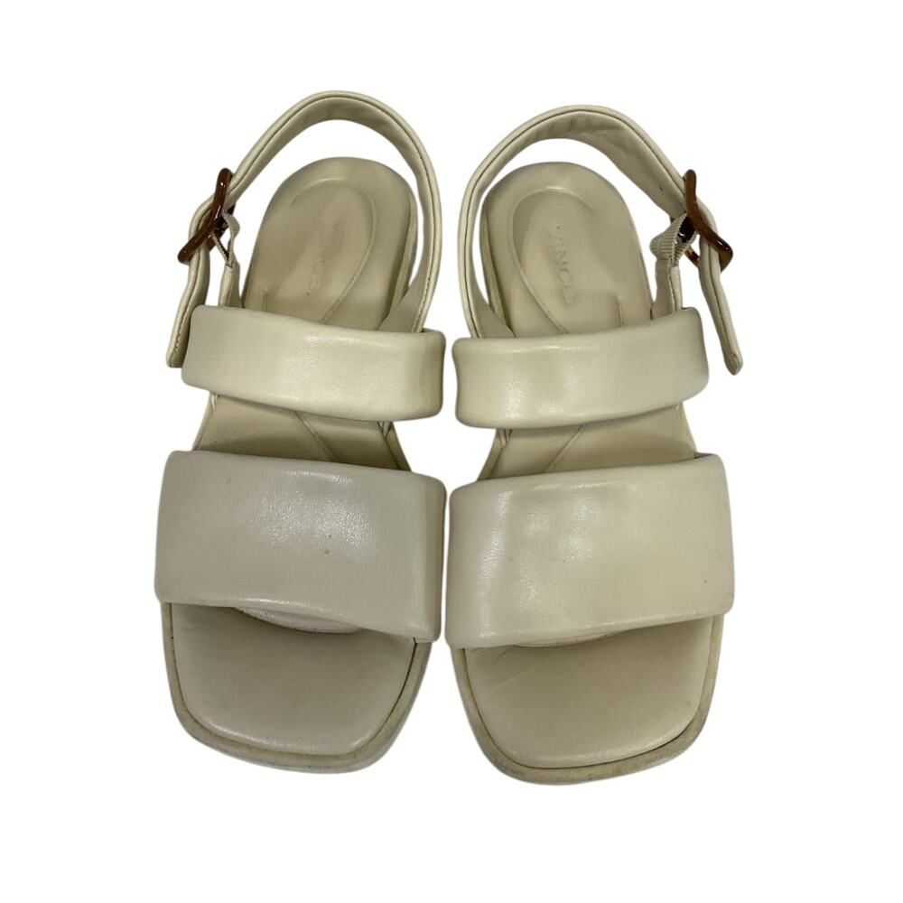 Vince Bowie Padded Platform Sandals Cream 6M - Picture 4 of 6